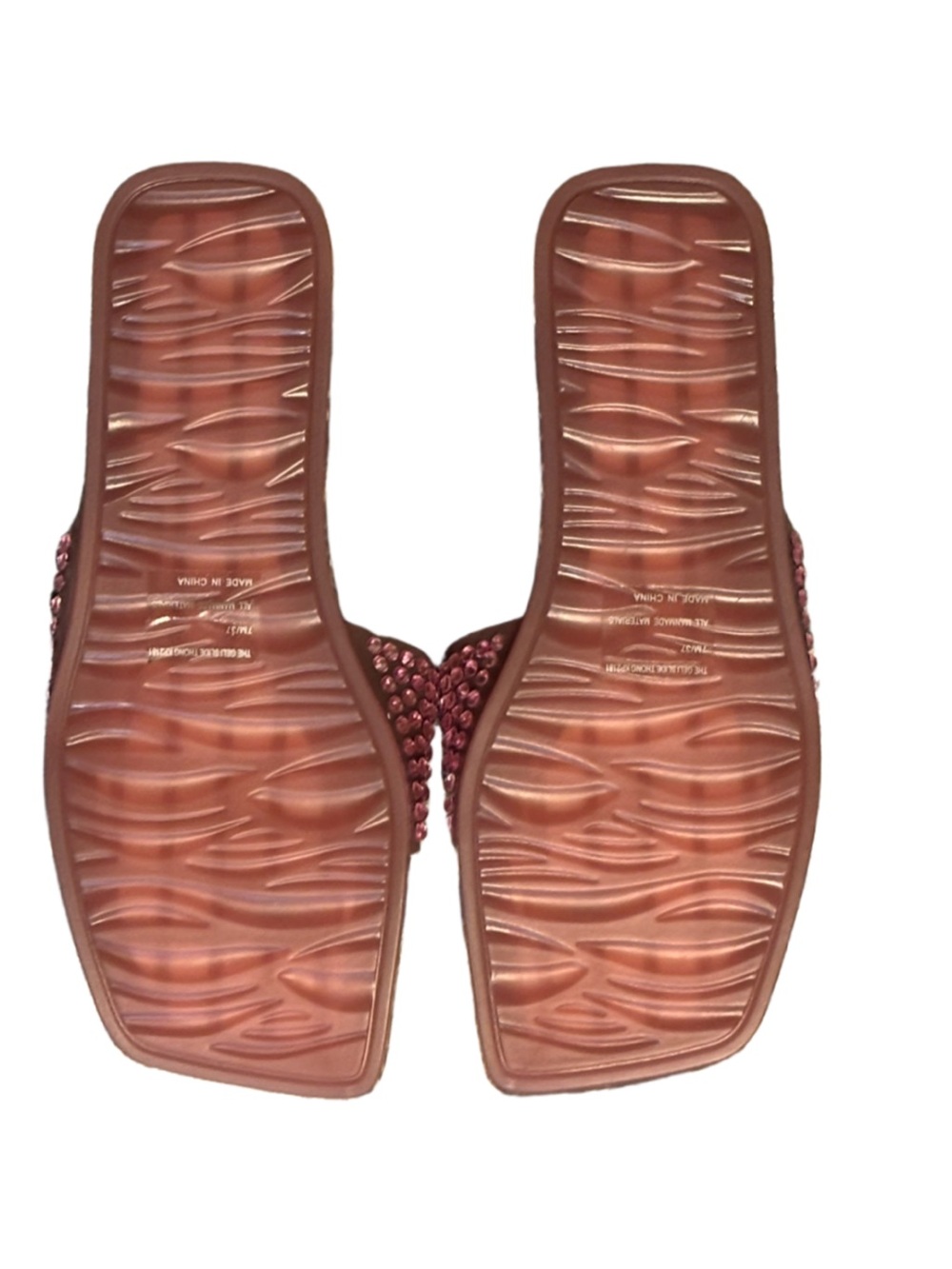 Katy Perry Collections NWOT Pink Jeweled Slide Sandals - Picture 10 of 10